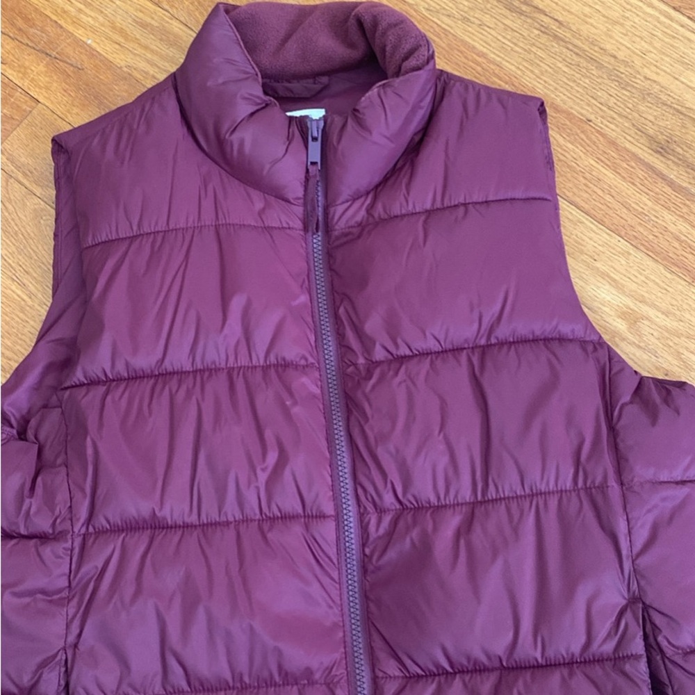GAP Burgundy Puffer Vest